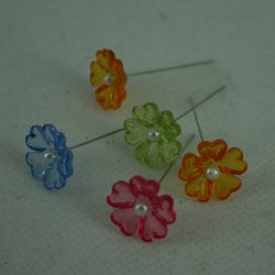 Knappenle med blomst (32 stk.)