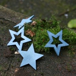 Stjerner, bl, stor