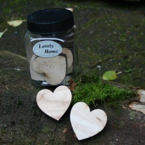 Tr�hjerter, store (12 stk.)