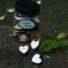 Tr�hjerter, sm� (48 stk.)