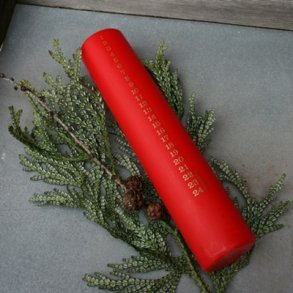 Kalenderlys, bloklys r�d