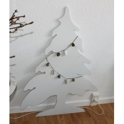 Juletr, hvid (100 cm)