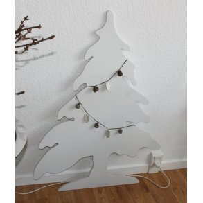 Juletr, hvid (100 cm)