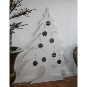 Juletr, hvid (120 cm)