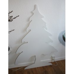 Juletr, hvid (120 cm)