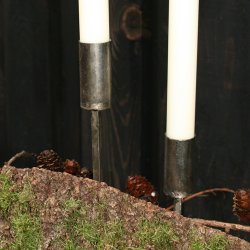Lysholder med spyd til stagelys, rustik