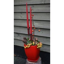 Lysholder med spyd til stagelys, bordoux