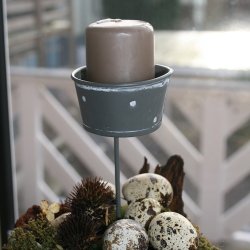 Lysholder med prikker til fyrfadslys