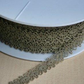 Blondebånd, oliven 0,8 cm (1 meter)