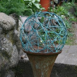 Trdbold, irret grn( 25 cm)