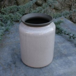 Krukke med uglaseret kant ( 11 cm)