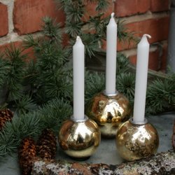 Kuglestager, guld (3 stk.)