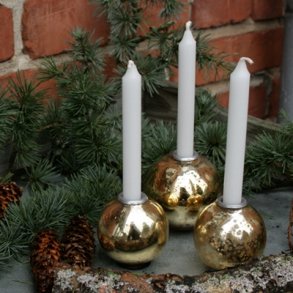 Kuglestager, guld (3 stk.)