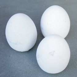 Hnseg i beton, hvide (3 stk.)