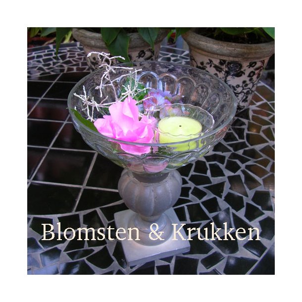 Glasopsats jernfod - Potter, vaser - & Krukken