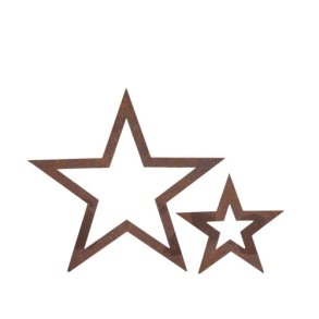 Stjerne Vega, rustik rust ( 10 cm)