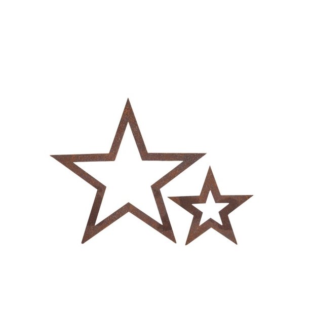 Stjerne Vega, rustik rust ( 10 cm)
