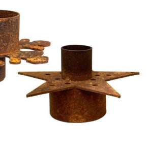 Lysestage, rust Lucy Star (Stjerne)