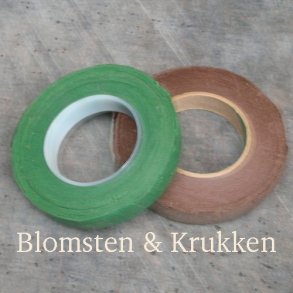 Floratape. Brun blomstertape p rulle