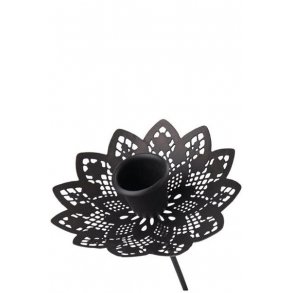 Lysholder med spyd til stagelys, brndt blonde