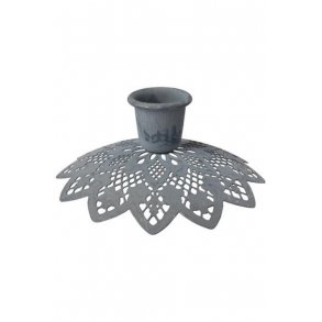 Lysestage i zink, knipling