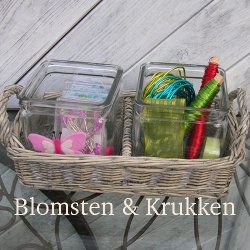 Pileflet med glasindsats, dobbelt