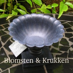 Lille bowle i sort zink