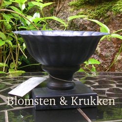 Lille bowle i sort zink