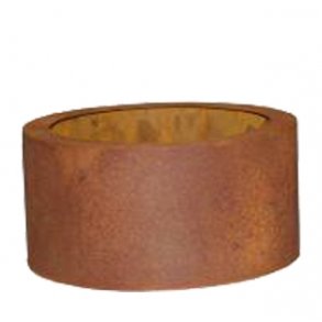 Cortenstl, lav rund krukke ( 41 cm)