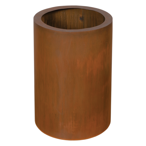 Cortenstl, hj cylinder krukke ( 30 cm)