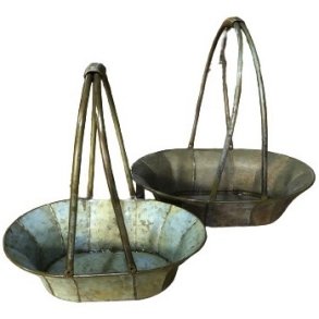 Kurv gr�nlig zink, lille