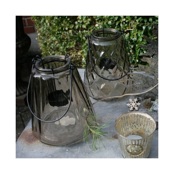 Lanterner, rgfarvet glas (st med 2)