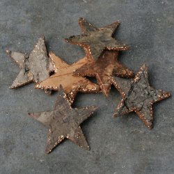 Barkstjerner med glimmer, kobber