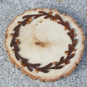 Krans med gyldne br (15 cm)