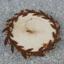 Krans med gyldne br (20 cm)