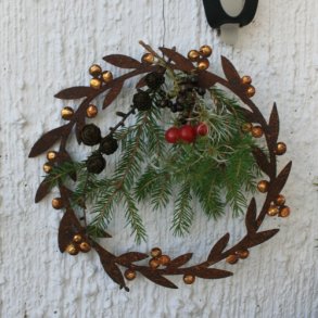 Krans med gyldne br (20 cm)