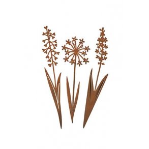 Blomsterstick, rust 20 cm (3 stk.)