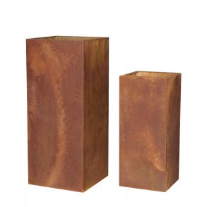 Cortenstl, hj krukke (St af 2 krukker)