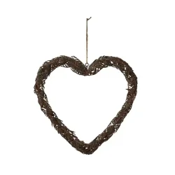 Stort rusthjerte af bregneblade