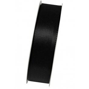 Kransebnd, sort 25 mm (50 m)