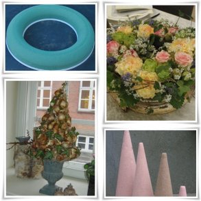 Oasis og blomsterskum